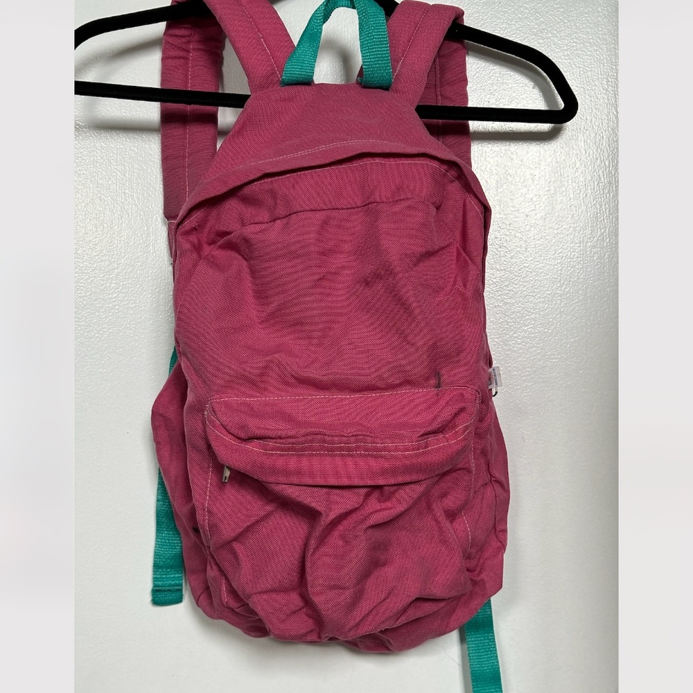 American Apparel Backpack (Pink w/ Green)